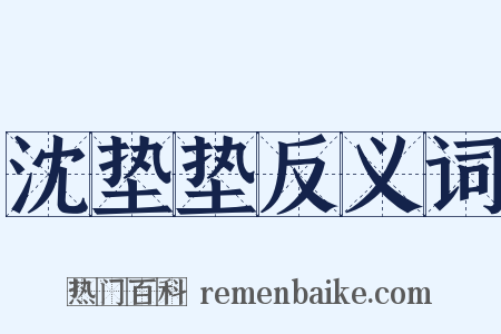 沈垫垫反义词是什么意思的图片